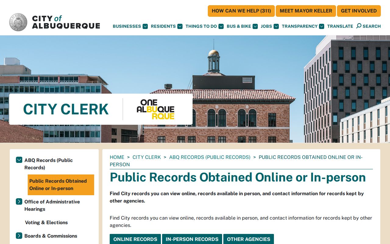 Bernalillo County residents directory Albuquerque public records routing channels
